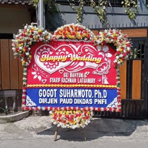 Bunga Papan Pernikahan HW1045